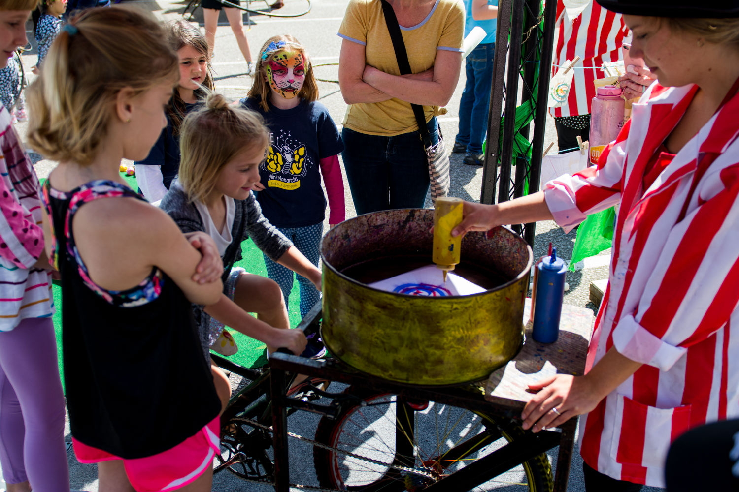 ArtFest kids with paint
